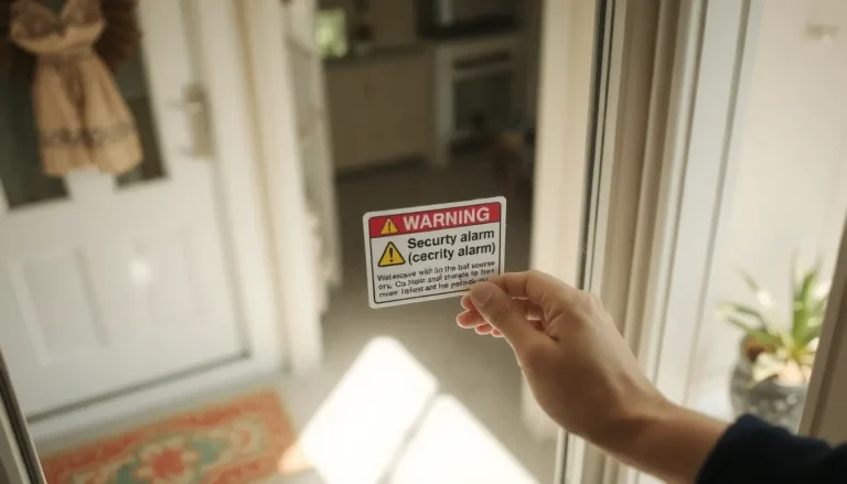 Emplacement autocollant alarme maison : où les coller pour vraiment dissuader