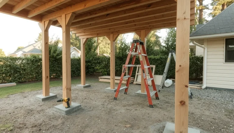 Construire un carport en bois : le guide étape par étape