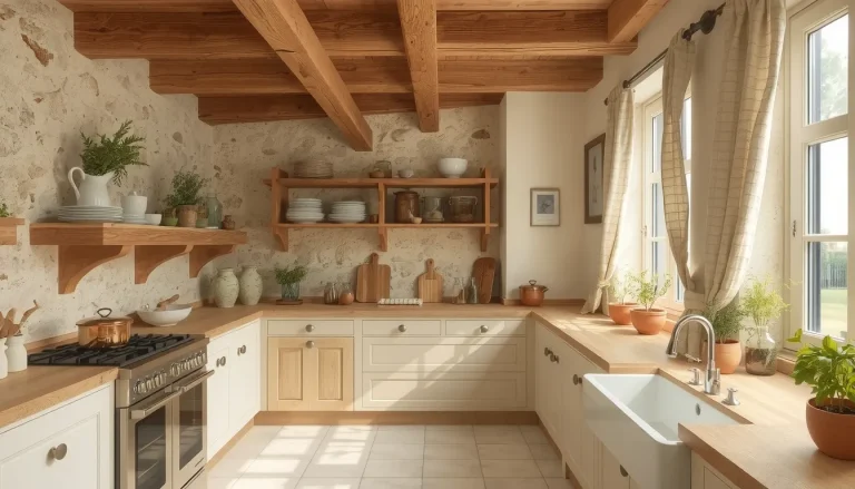 Cuisine rustique et moderne à la fois : le guide pour réussir le mariage du charme champêtre et du confort actuel