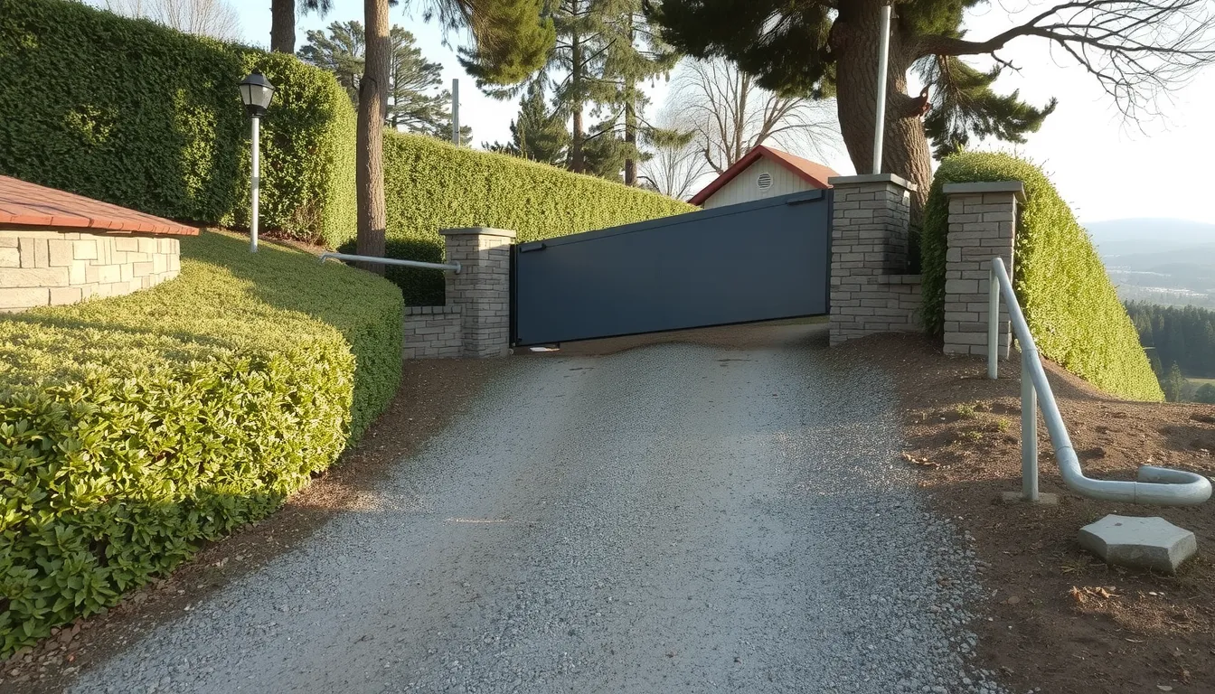 portail en pente solution